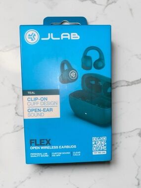 JLab Flex Open Wireless Earbuds - Teal
